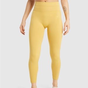 Gymshark Studio Leggings Medium Yellow